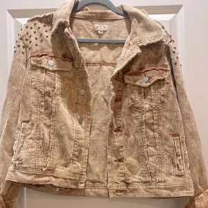 Tan Corduroy Boutique POL jacket. MEDIUM.